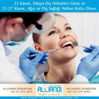 22 Kasım Dünya Diş Hekimleri Günü ve 22-27 Kasım Ağız ve diş Sağlığı Haftası Kutlu Olsun!!